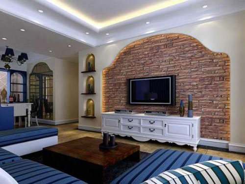 地中海背景墻裝飾 突顯個性、品味