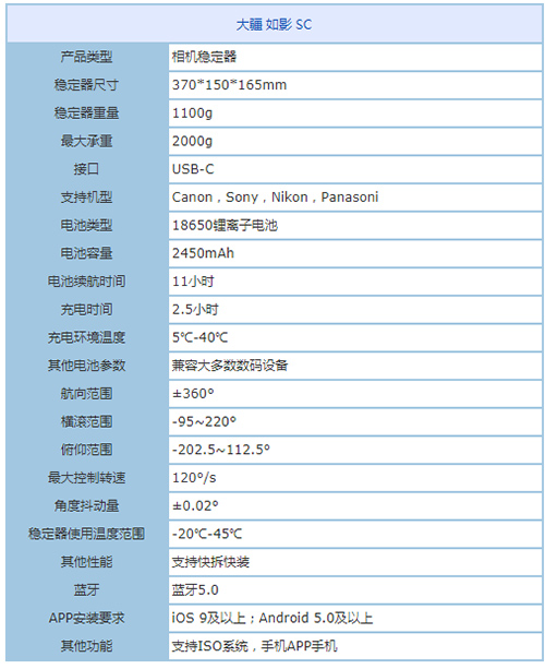 專業(yè)手持云臺(tái) 大疆如影 SC成都1959元
