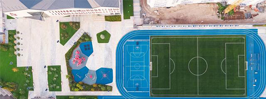 透氣型塑膠跑道、復(fù)合、混合型跑道工藝結(jié)構(gòu)有什么有不同的地方?