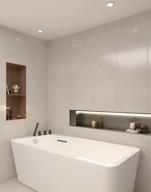 歐路莎衛(wèi)浴給你一個(gè)柔美的現(xiàn)代風(fēng)浴室