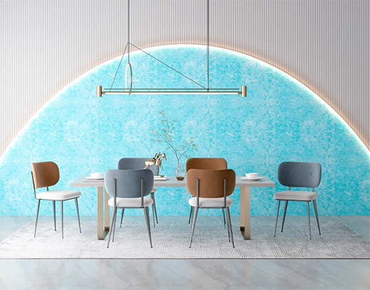 藝術(shù)涂料將光與彩變幻交織，撐起家的顏值