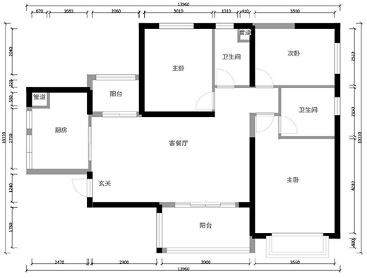 119平現(xiàn)代輕奢風(fēng)四口之家，幾何壁紙給沉靜的空間增加幾分低奢