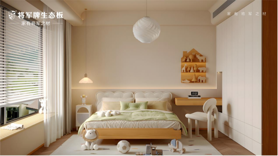 將軍牌生態(tài)板：讓原木風(fēng)兒童房盛滿成長(zhǎng)的光影童趣